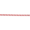 3/8" x 30ft. Red & White Diagonal Stripes Metallic Ribbon by Celebrate It®